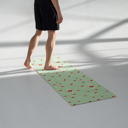 STFU & BUILD® | “Classic Collage” — Yoga Mat (Mint)