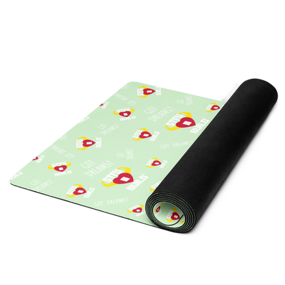 STFU & BUILD® | “Classic Collage” — Yoga Mat (Mint)