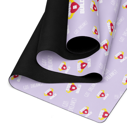 STFU & BUILD® | “Classic Collage” — Yoga Mat (Lavender)