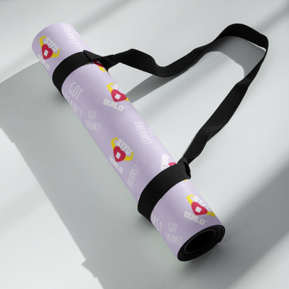 STFU & BUILD® | “Classic Collage” — Yoga Mat (Lavender)