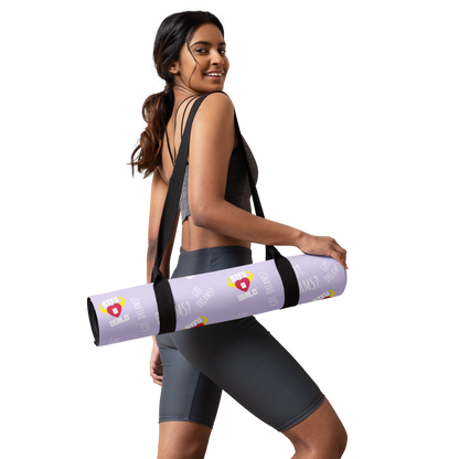 STFU & BUILD® | “Classic Collage” — Yoga Mat (Lavender)