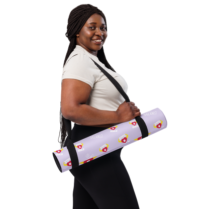 STFU & BUILD® | “Classic Collage” — Yoga Mat (Lavender)