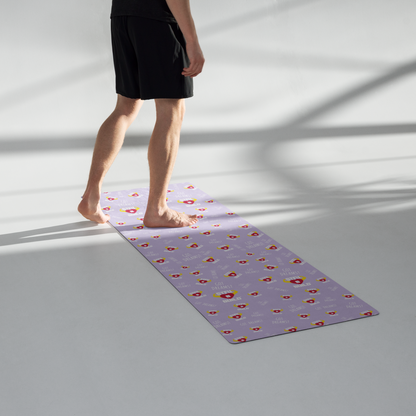 STFU & BUILD® | “Classic Collage” — Yoga Mat (Lavender)
