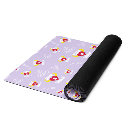 STFU & BUILD® | “Classic Collage” — Yoga Mat (Lavender)