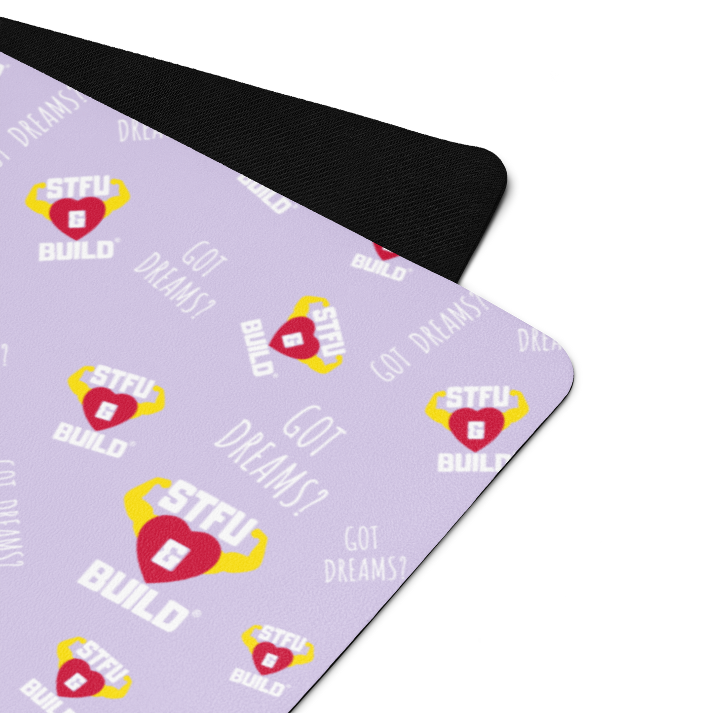 STFU & BUILD® | “Classic Collage” — Yoga Mat (Lavender)
